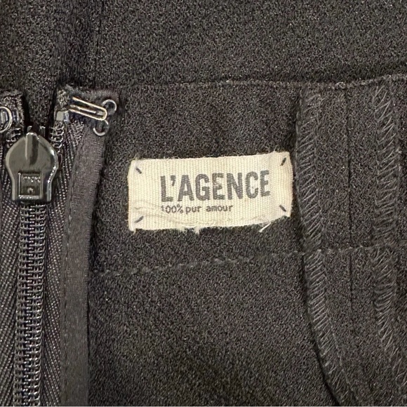 L’AGENCE Black Stretch Crepe Elastic Waist Maxi Evening Dress Skirt S - Picture 4 of 4